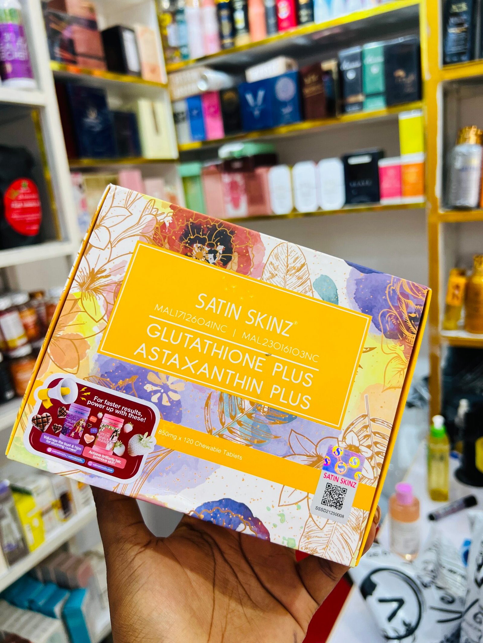 Satin skinz Glutathione plus & Astaxanthin Plus tablets