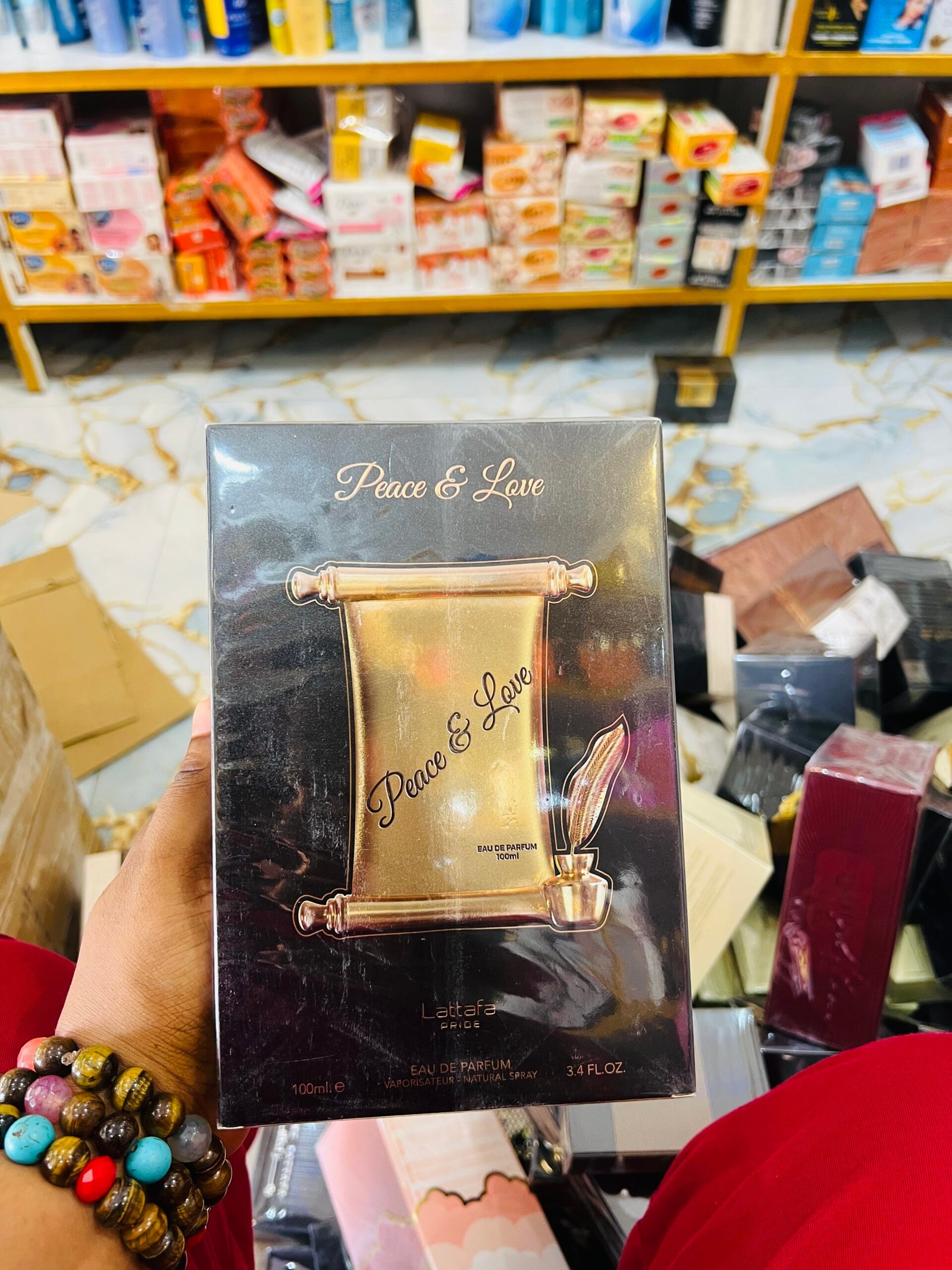 Lattafa peace and love perfume
