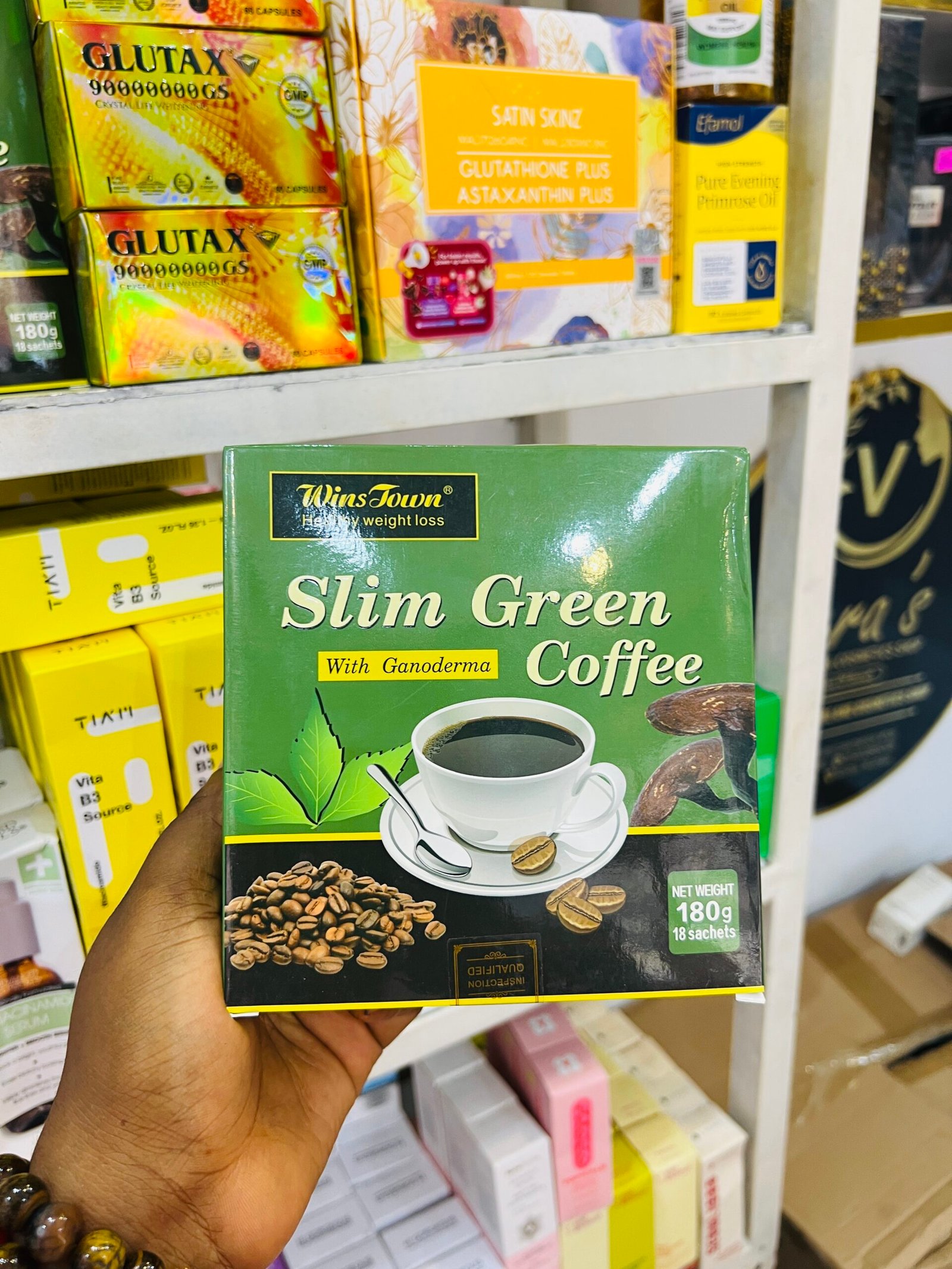 Winstown slim green coffee