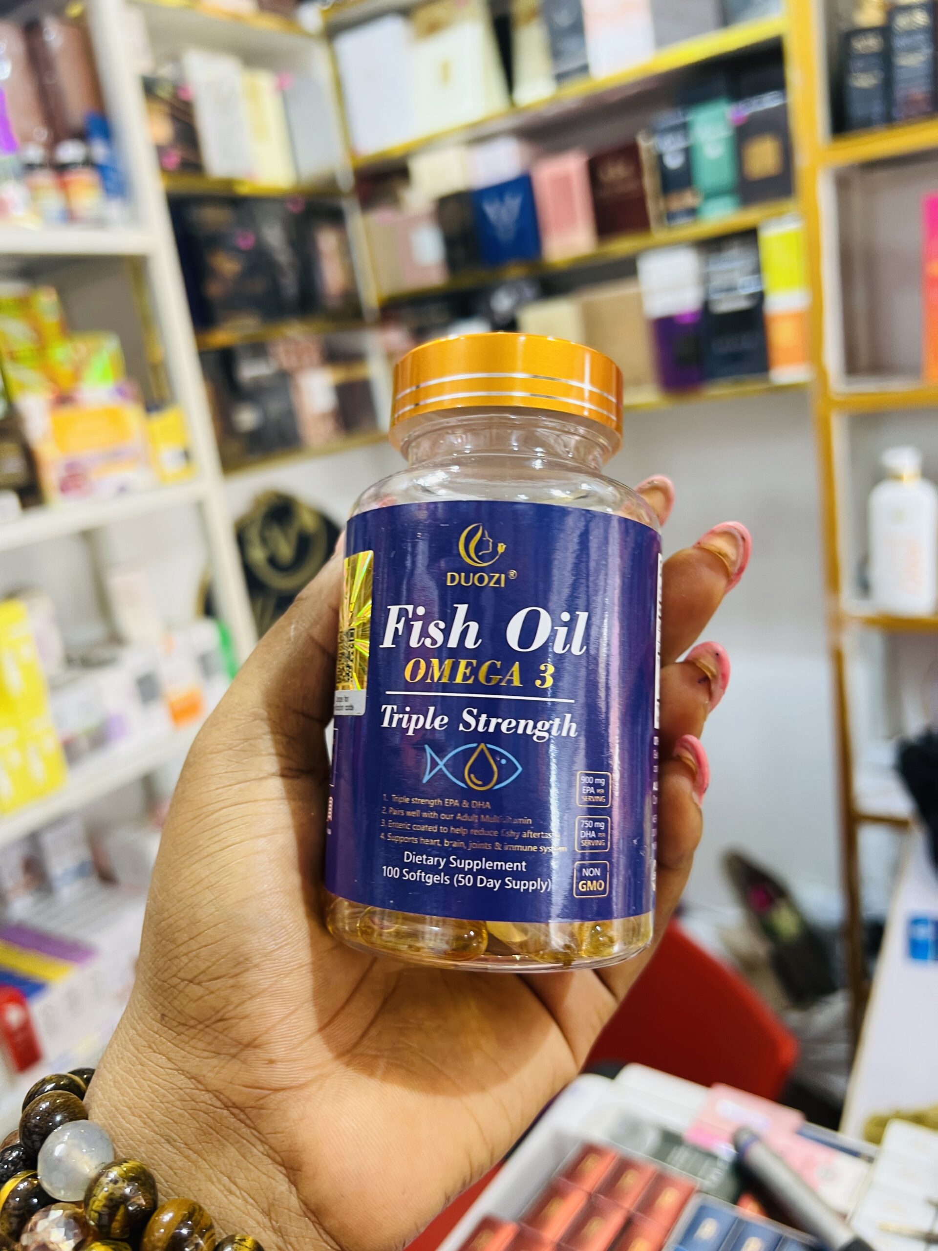 Duozi fish oil omega 3 capsules