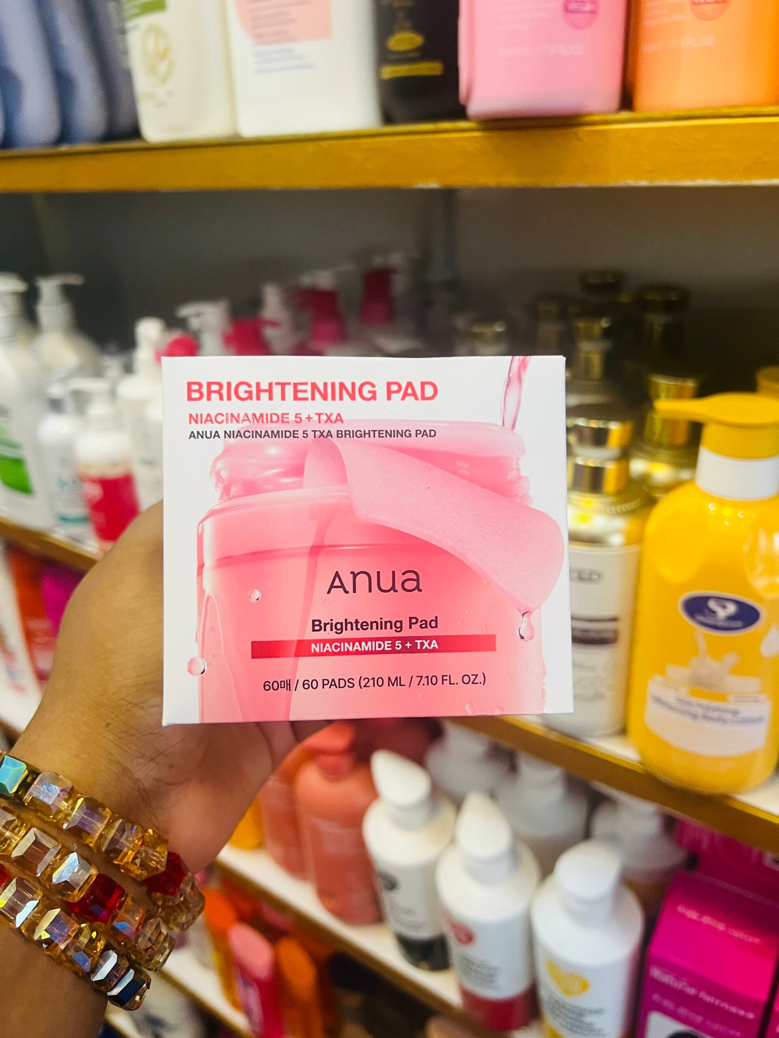Anua brightening toner pad