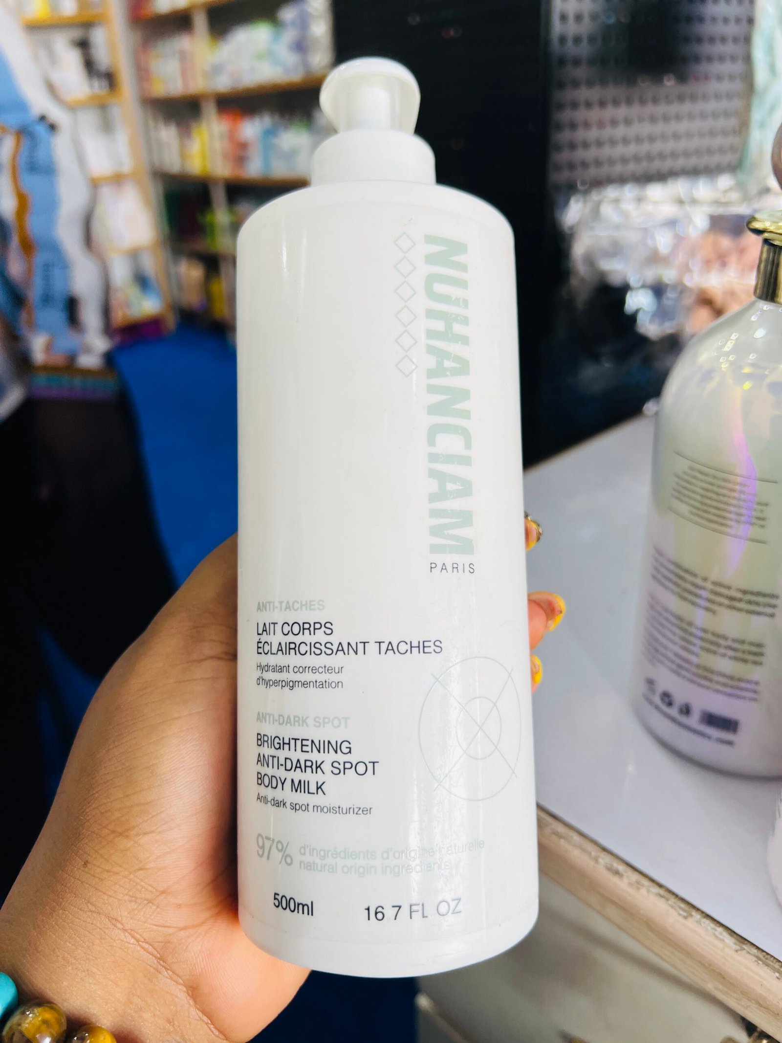 Nuhanciam brightening dark spots body milk