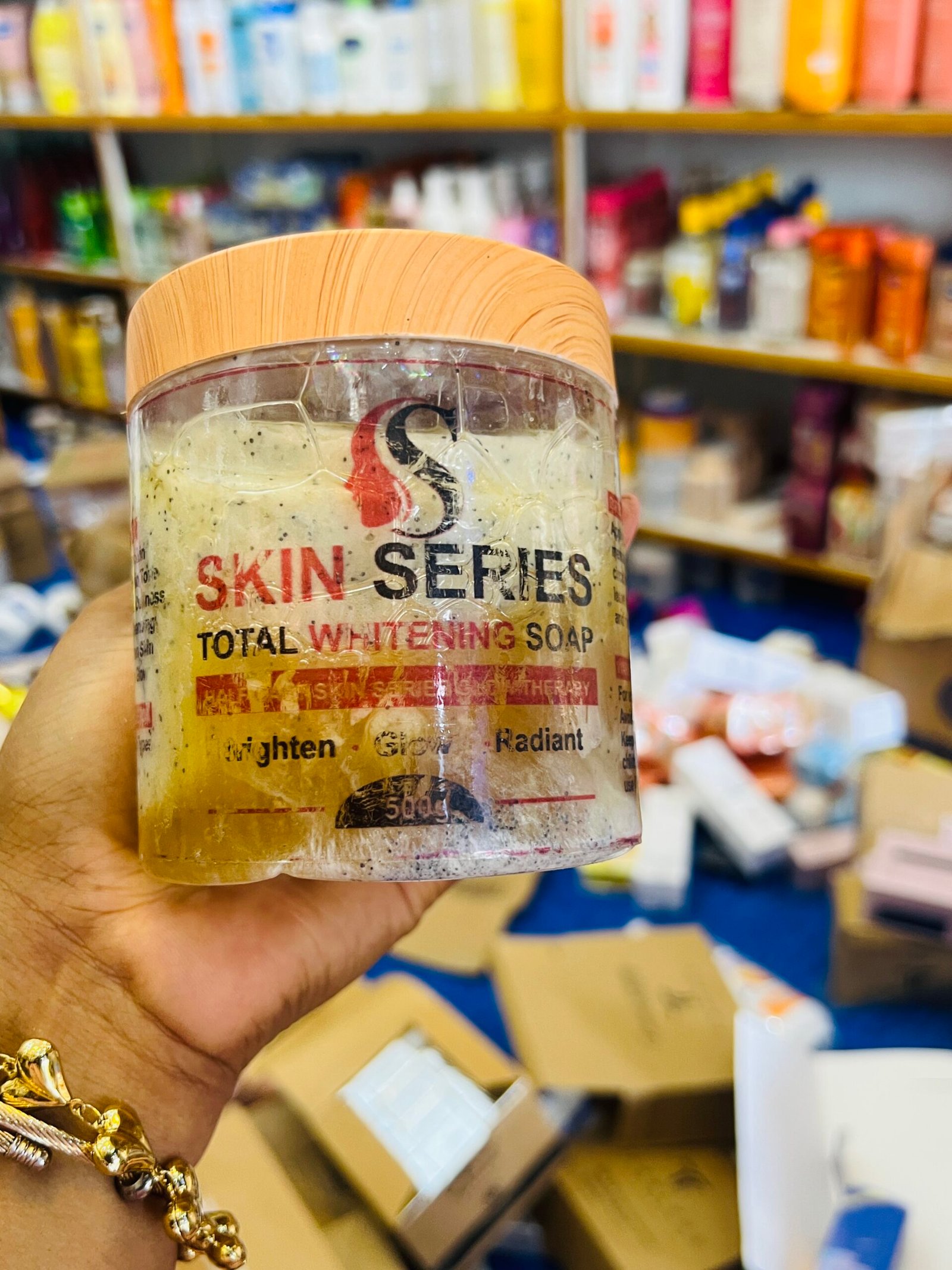 Skin series total whitening soap